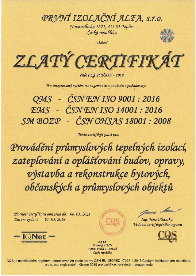 Certifikát